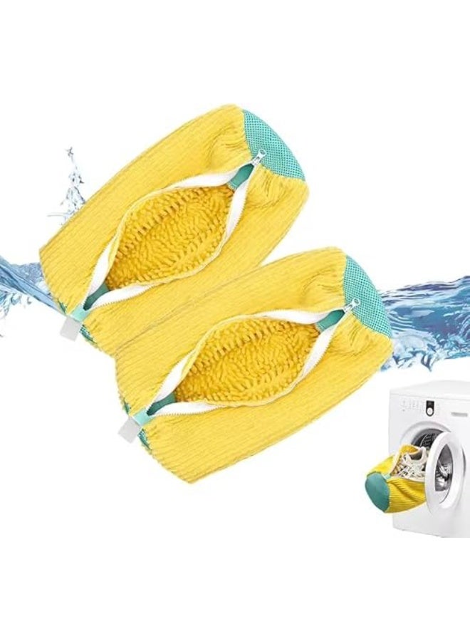 Shoe Washing Bag with Inner Brush – Ideal Protection for Shoes in the Washing Machine, Easy to Use & Shape-Saving S - Image 2